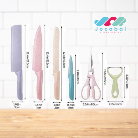 Set De Cuchillos 6 en 1