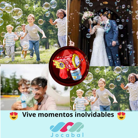 Pistola lanza burbujas / Disfruta la diversión al aire libre