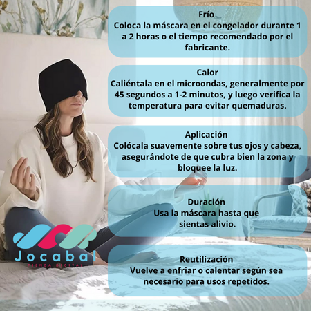 Alivio a tus constantes dolores de cabeza /Gorro de Gel Alivio de Migraña