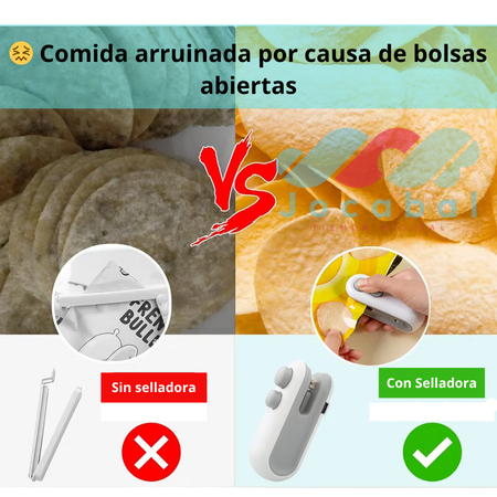 Mini Sellador de bolsas Recargable - USB / Ahorra dinero y no pierdas mas comida