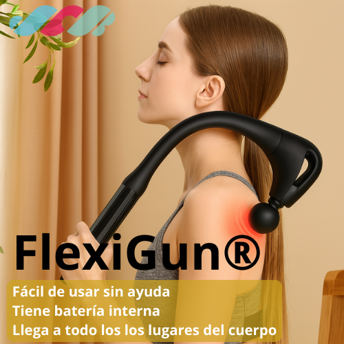 FlexiGun® / Pistola Masajeadora Curva