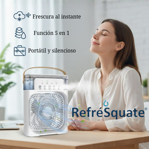 VENTILADOR HUMIDIFICADOR PORTÁTIL